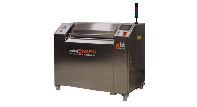WASH AND DRY ONLY pcb smt microelectronics stencil misprint cleaning machines MiniSWAHS II